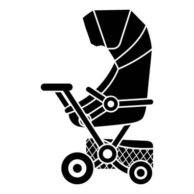 Sepet simgesi, basit stil ile Bebek Arabası