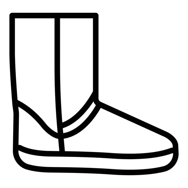 UGG boot Icon, vázlat stílus — Stock Vector