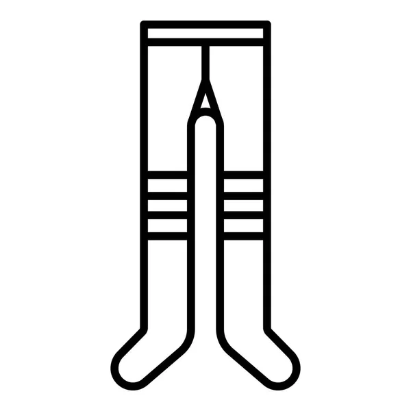 Panty's lichaam pictogram, stijl van de omtrek — Stockvector