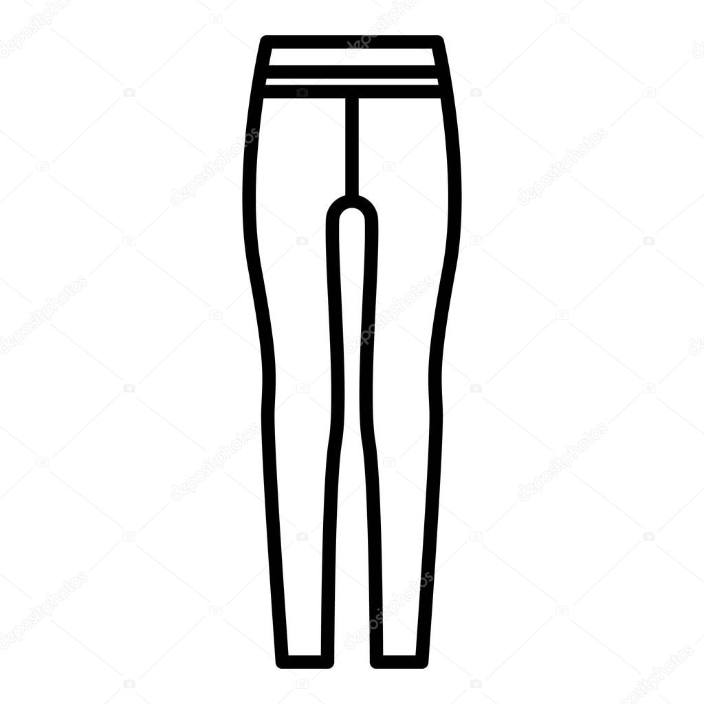 Tights icon. Outline tights vector icon for web design isolated on white background