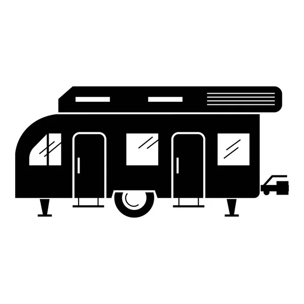 Recreation motorhome icon, simple style