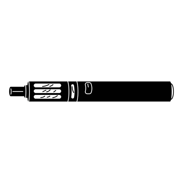 Metal icono de cigarrillo eléctrico, estilo simple — Vector de stock