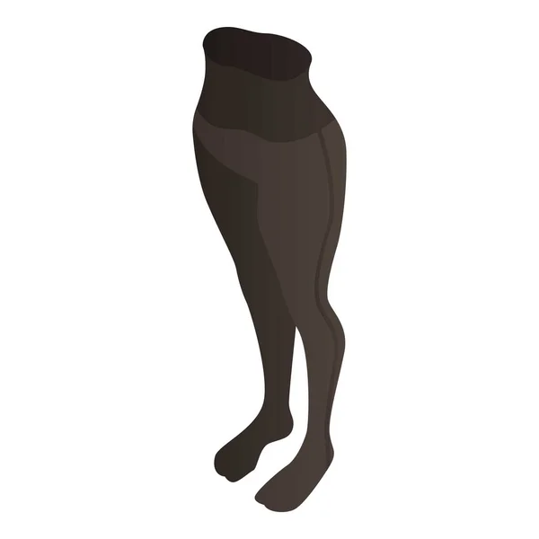 Icono de leggins de mujer deportiva, estilo isométrico — Vector de stock