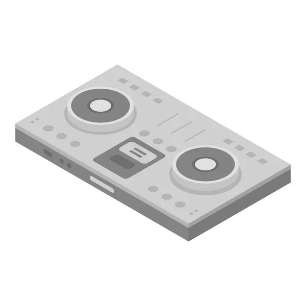 DJ concert deck icon, isometrische stijl — Stockvector