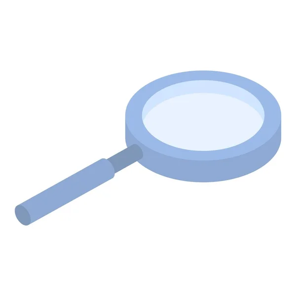 Magnify glass icon, isometric style — Stock Vector