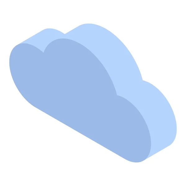 Icône Cloud de données, style isométrique — Image vectorielle