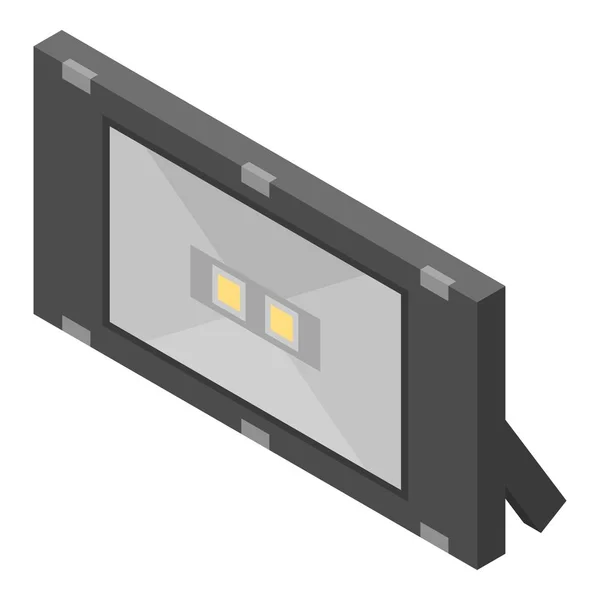 LED Spotlight-pictogram, isometrische stijl — Stockvector