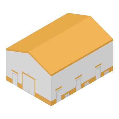 Liman ambarı simgesi, isometrik stil