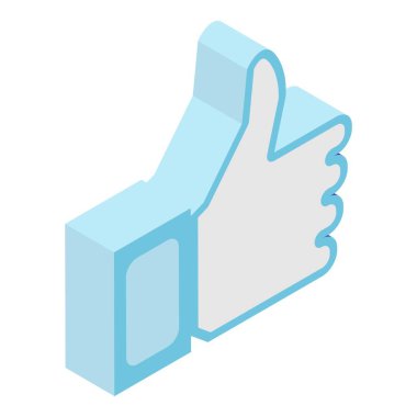 Başparmak yukarı simgesi gibi, biyometrik stil