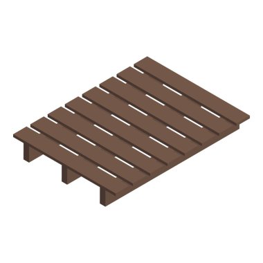 Palet simgesi, izometrik stili