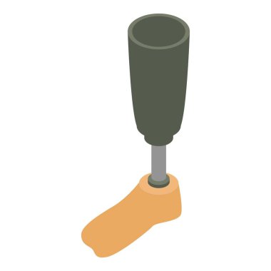 Mekanik yapay ekstremite simgesi, biyometrik stil