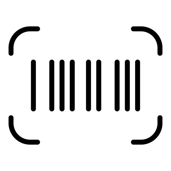 Ícone de código de barras, estilo esboço — Vetor de Stock