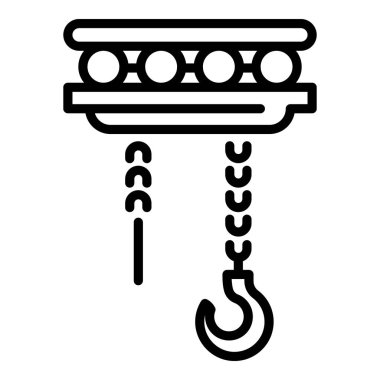 Ağır vinç simgesi, anahat stili