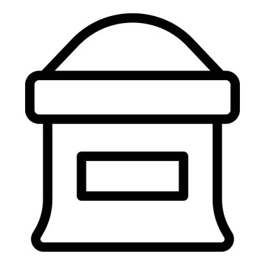 Eski çuval simgesi, anahat stili