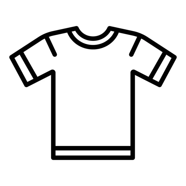 Voetbal Brazilië shirt pictogram, omtrek stijl — Stockvector