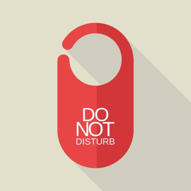 Knob kapı etiketi simgesi, düz stil