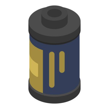 Film silindir simgesi, biyometrik stil