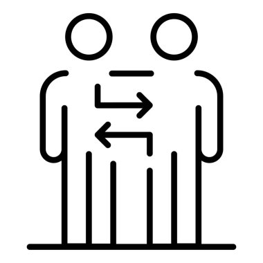 Ortaklar simgesi, anahat stili arasındaki etkileşim