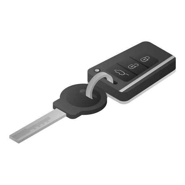 Autoalarm Key icon, isometrische stijl — Stockvector