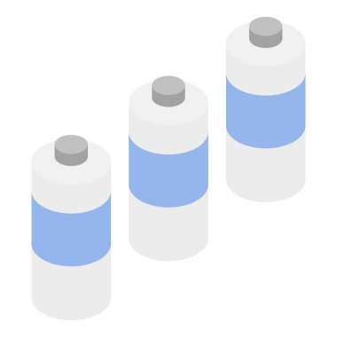 Eczane şişe seti simgesi, biyometrik stil