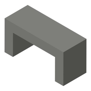 Beton tezgah simgesi, biyometrik stil