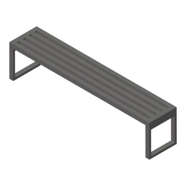 Uzun park bank simgesi, biyometrik stil