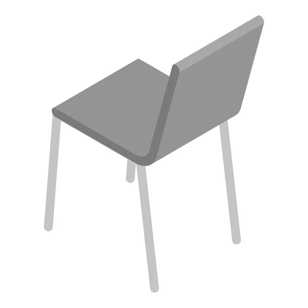 Icono de silla de metal negro, estilo isométrico — Vector de stock