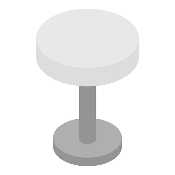 Bar rund stol ikon, isometrisk stil — Stock vektor