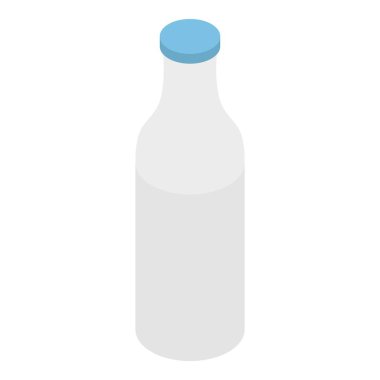 Süt şişesi simgesi, izometrik stili