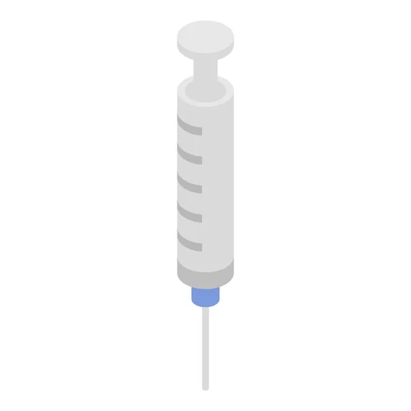 Plastik şırınga simgesi, izometrik stili — Stok Vektör