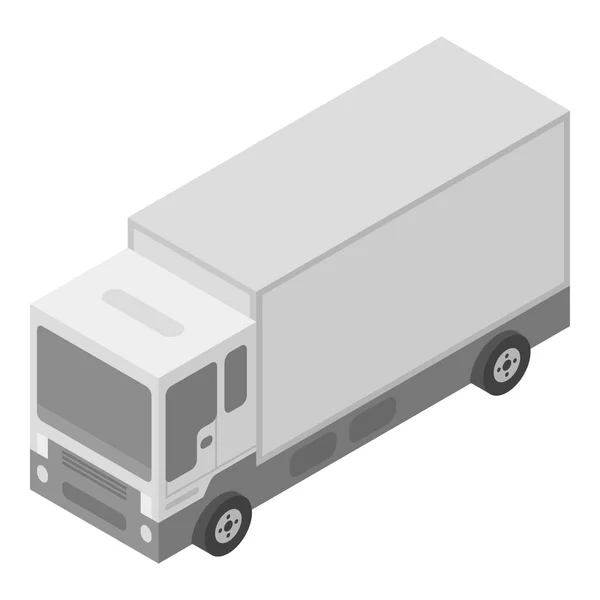 Teslimat kamyonu simgesi, izometrik biçim — Stok Vektör