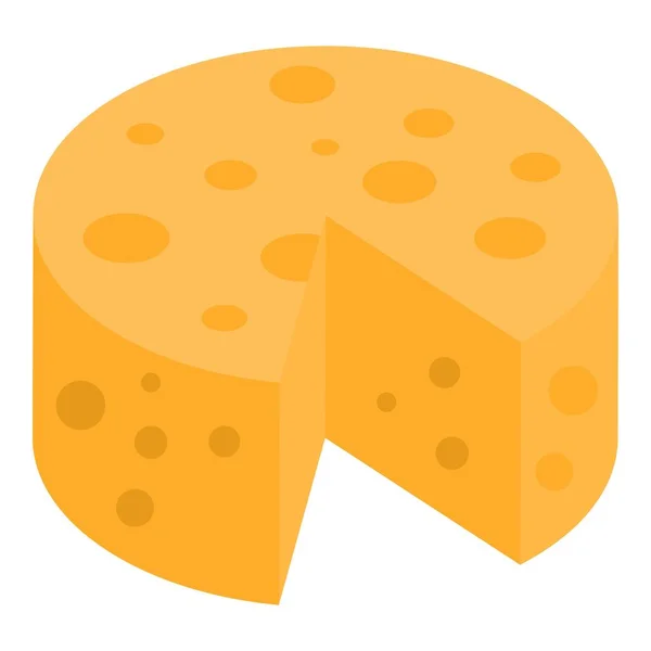 Icona formaggio, stile isometrico — Vettoriale Stock