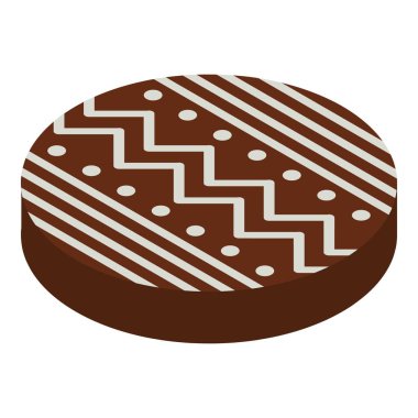 Gingerbread ağaç topu simgesi, biyometrik tarzı