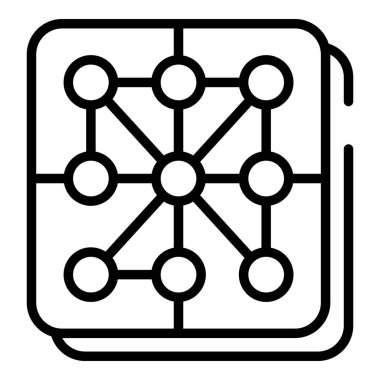 Naylon kumaş simgesi, anahat tarzı