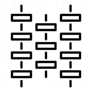 Dirençli lif simgesi, anahat stili