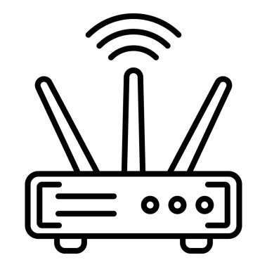 Wifi router simgesi, özet biçimi