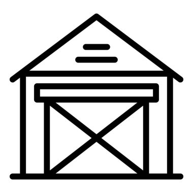 Araba garaj simgesi, anahat stili