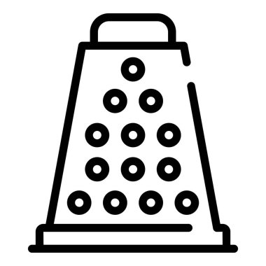 Mutfak rende simgesi, anahat stili