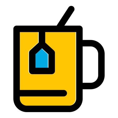 Çay kupası simgesi, özet biçimi