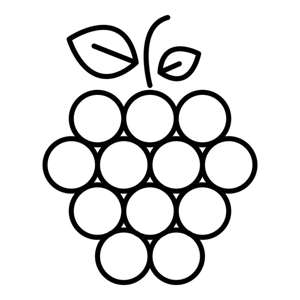 Ícone de framboesa de frutas, estilo esboço — Vetor de Stock