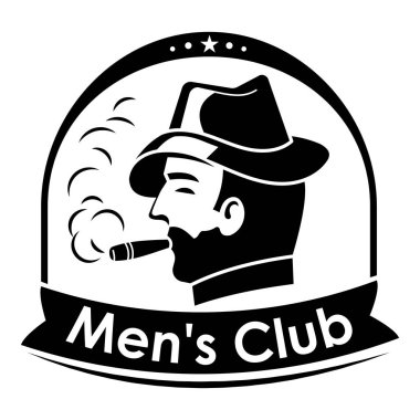 Puro erkekler kulübü logosu, basit tarzı