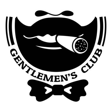 Centilmen papyon kulübü logosu, basit stil