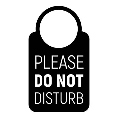 Dinlenme zamanı simgeyi, basit stili rahatsız etmeyin