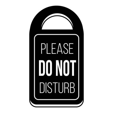 Kapı etiketi simgesi, basit stil