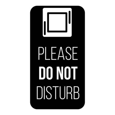 İş kapı etiketi simgesi, basit stil