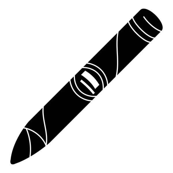 Icône de cigare cubain, style simple — Image vectorielle