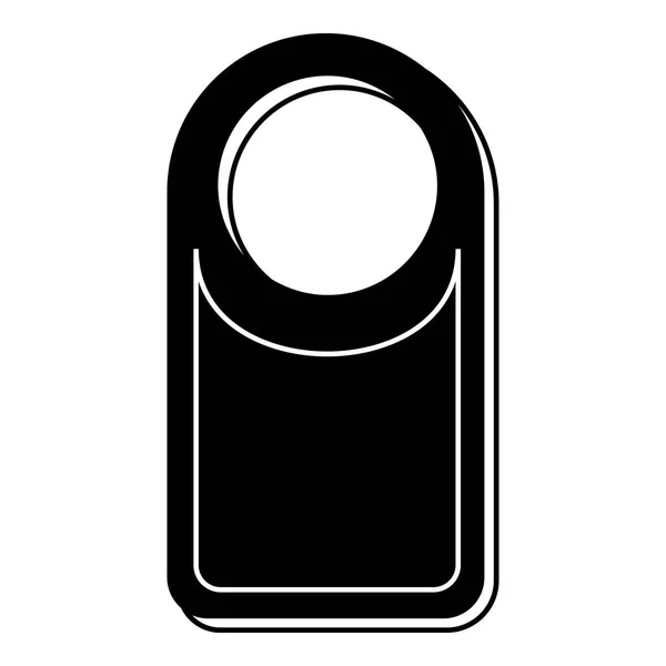 Travel Door címke ikon, egyszerű stílus — Stock Vector