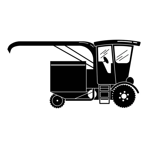 Icono de cosechadora antigua, estilo simple — Vector de stock