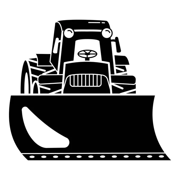 Tractor bulldozer icono, estilo simple — Vector de stock