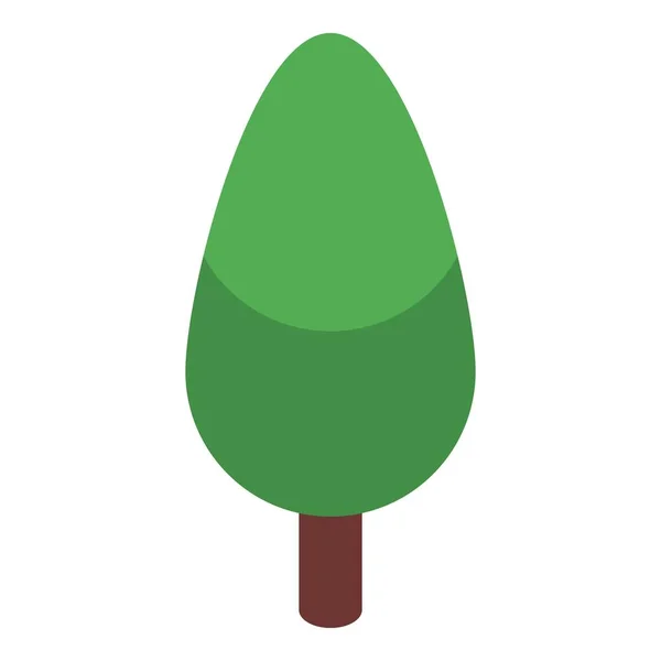 Icône d'arbre, style isométrique — Image vectorielle